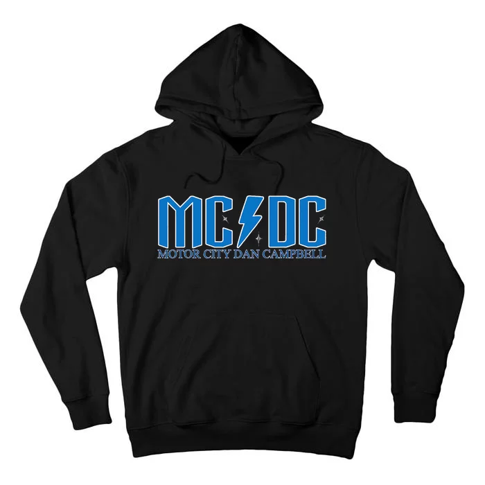 MCDC Motor City Dan Campbell blue Football Coach sports Tall Hoodie