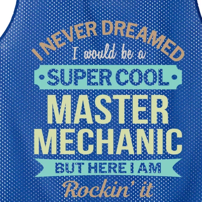 Master Mechanic Cool Gift Funny Cute Gift Mesh Reversible Basketball Jersey Tank