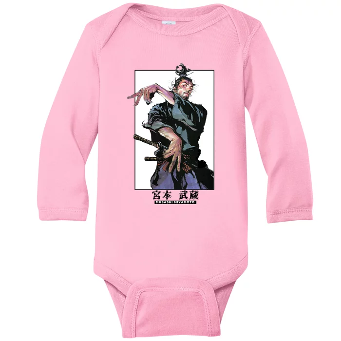 Musashi Miyamotoart Colored Panel Collection Baby Long Sleeve Bodysuit