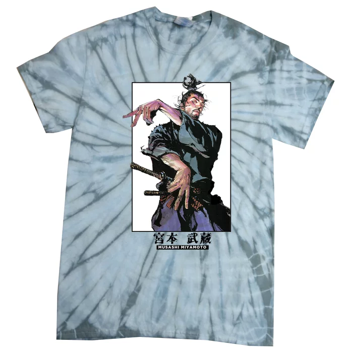 Musashi Miyamotoart Colored Panel Collection Tie-Dye T-Shirt