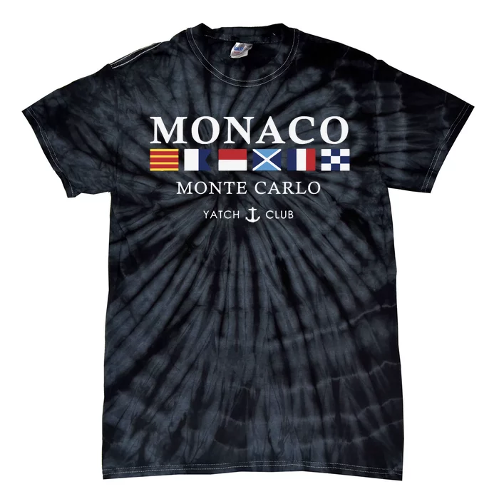 Monaco Monte Carlo Yatch Club Vintage Tie-Dye T-Shirt