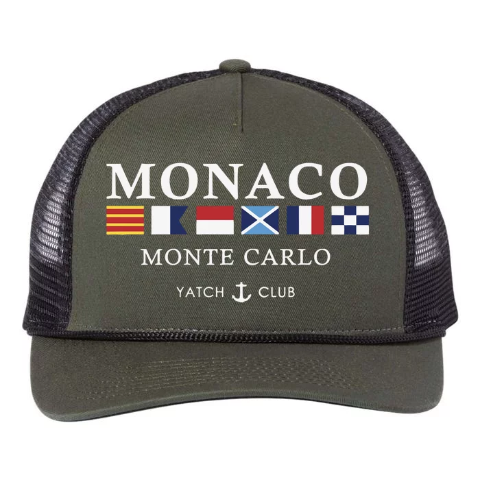 Monaco Monte Carlo Yatch Club Vintage Retro Rope Trucker Hat Cap