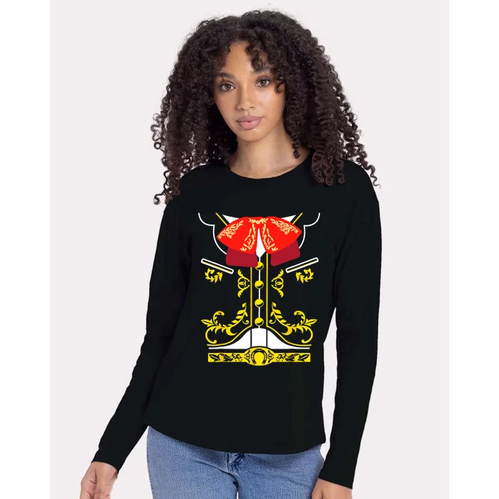 Mexican Mariachi Charro Cinco De Mayo Halloween Costume Womens Cotton Relaxed Long Sleeve T-Shirt