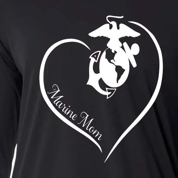 MARINE MOM CURVE HEART Cooling Performance Long Sleeve Crew