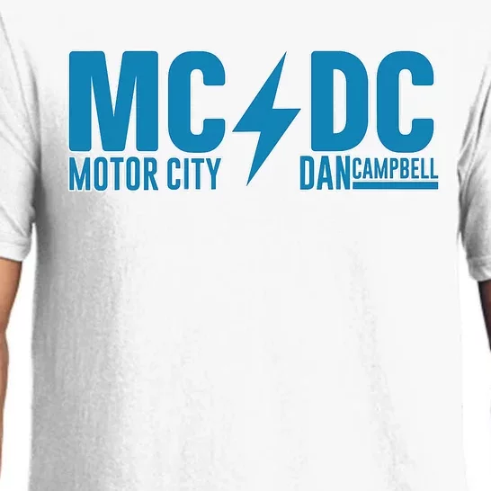 MCDC Motor City Dan Campbell Funny Football Pajama Set