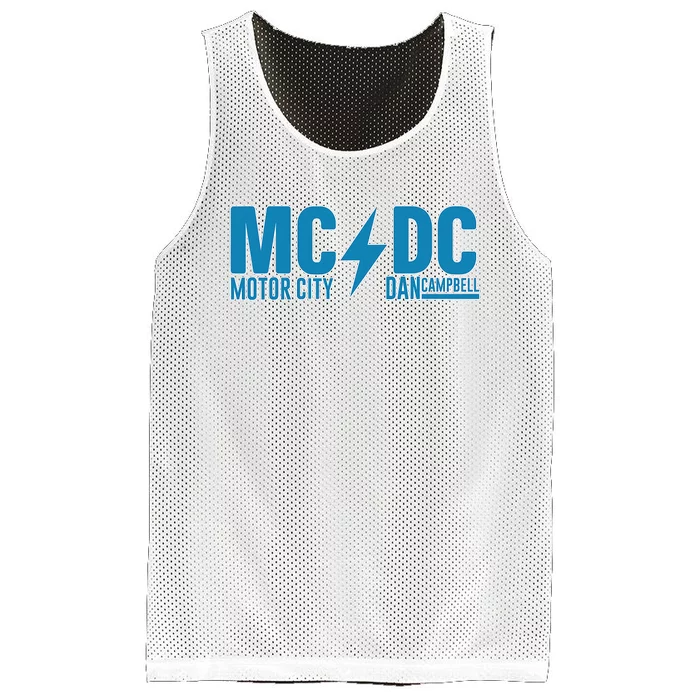 MCDC Motor City Dan Campbell Funny Football Mesh Reversible Basketball Jersey Tank