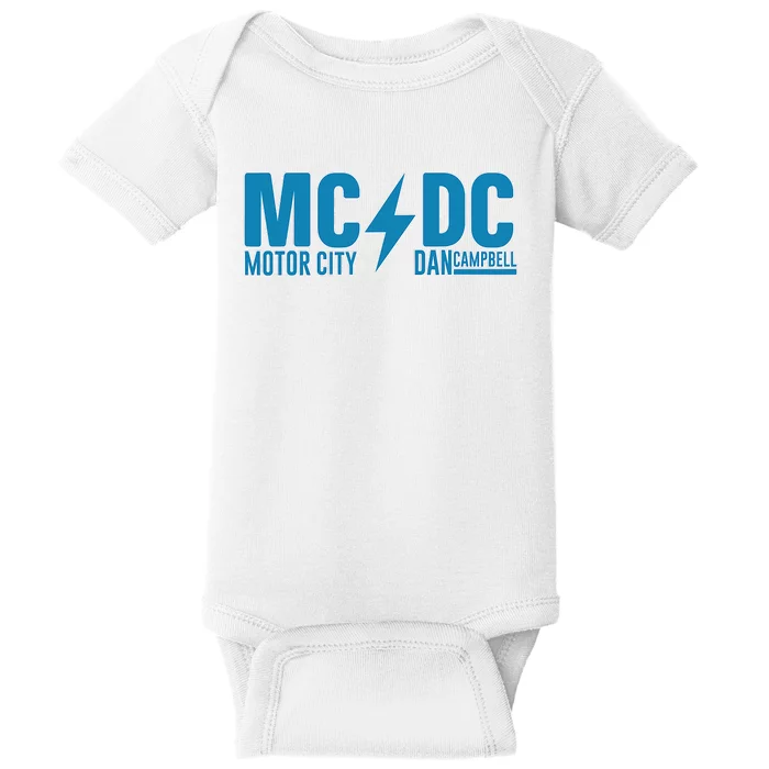 MCDC Motor City Dan Campbell Funny Football Baby Bodysuit