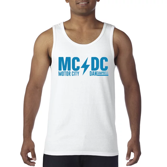 MCDC Motor City Dan Campbell Funny Football Tank Top