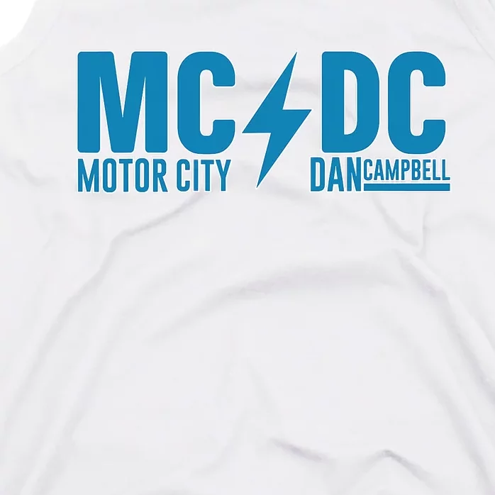 MCDC Motor City Dan Campbell Funny Football Tank Top