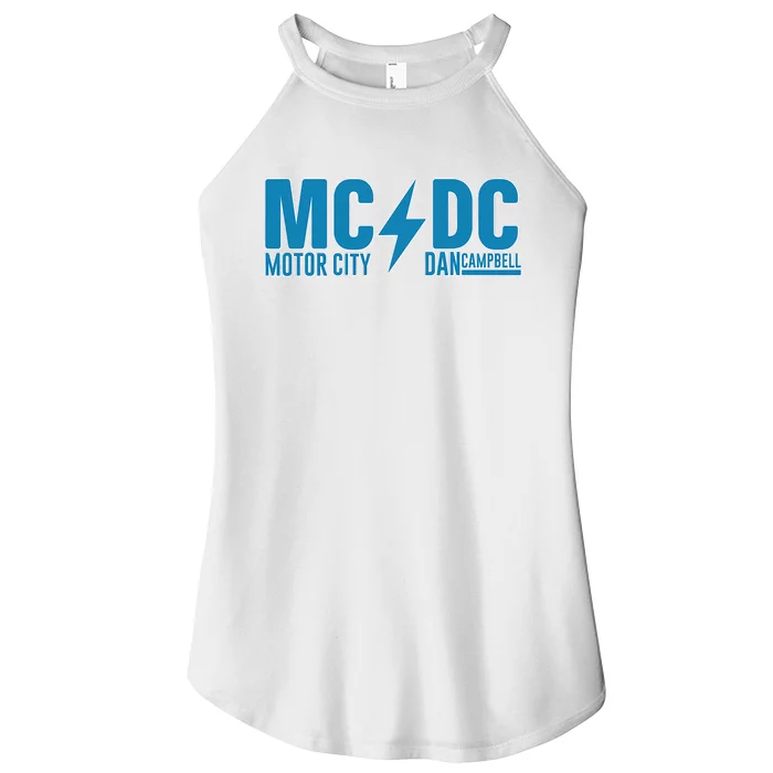 MCDC Motor City Dan Campbell Funny Football Women’s Perfect Tri Rocker Tank