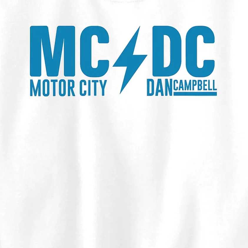 MCDC Motor City Dan Campbell Funny Football Kids Sweatshirt