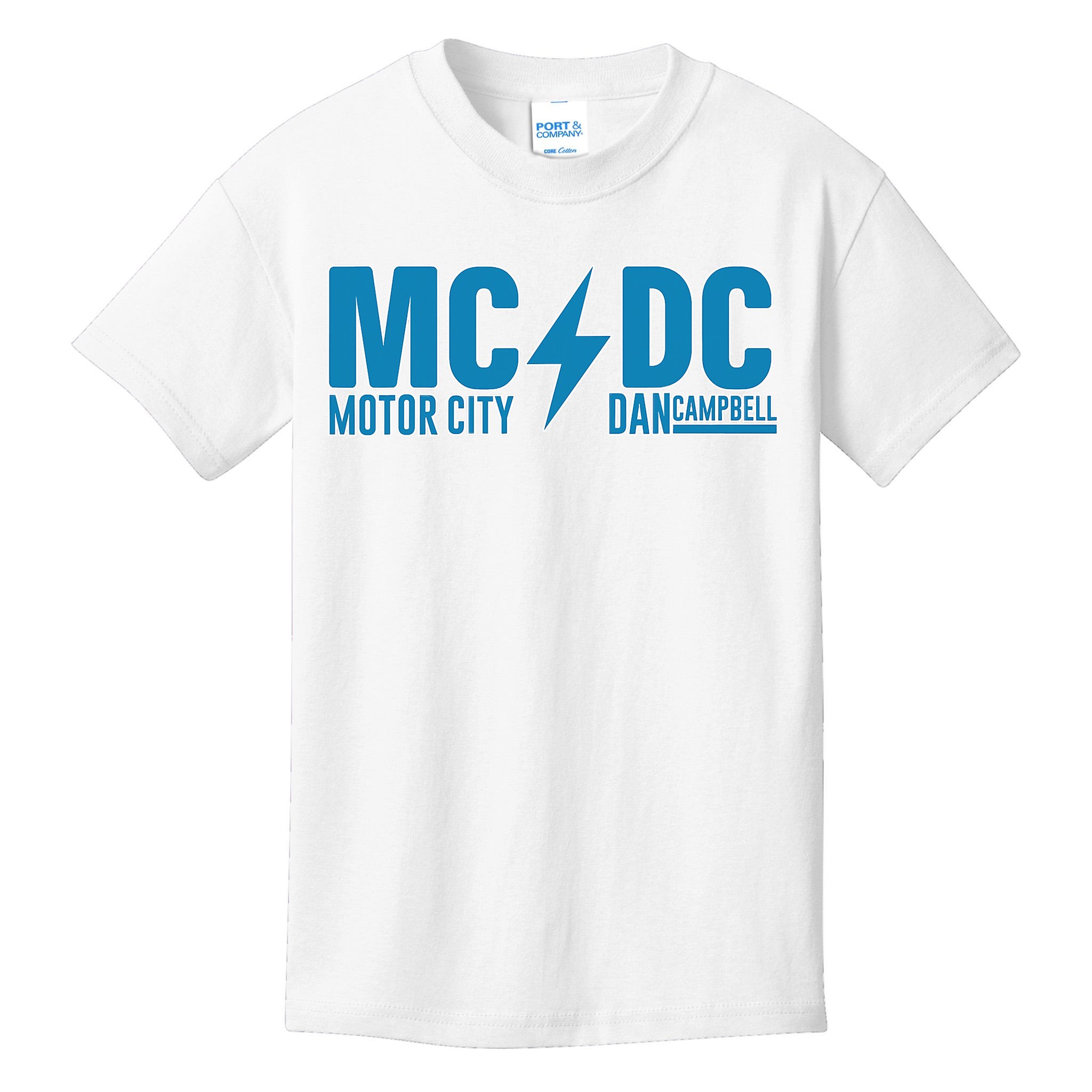 Mcdc Motor City Dan Campbell Funny Football Kids T-Shirt