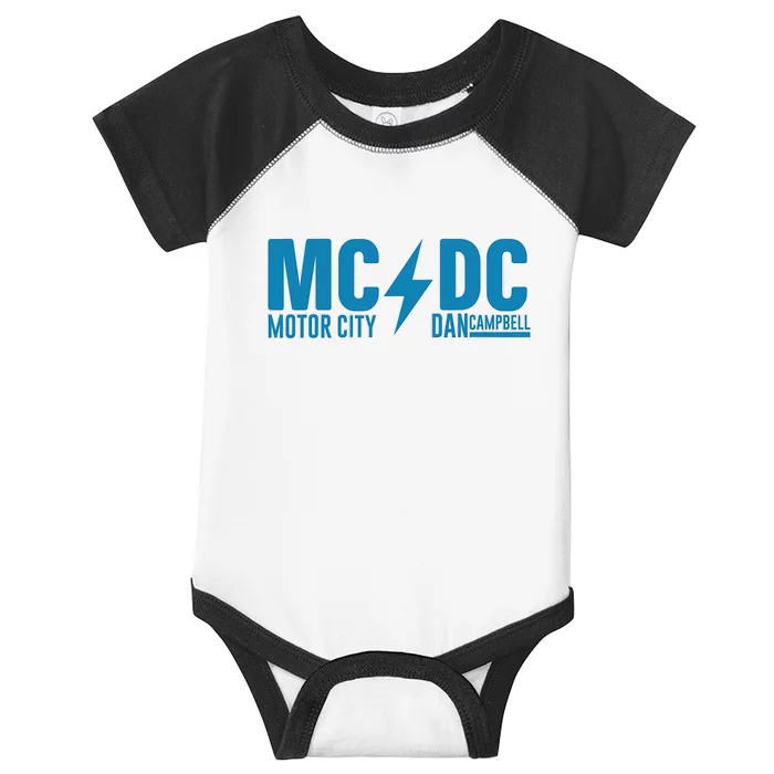 MCDC Motor City Dan Campbell Funny Football Infant Baby Jersey Bodysuit