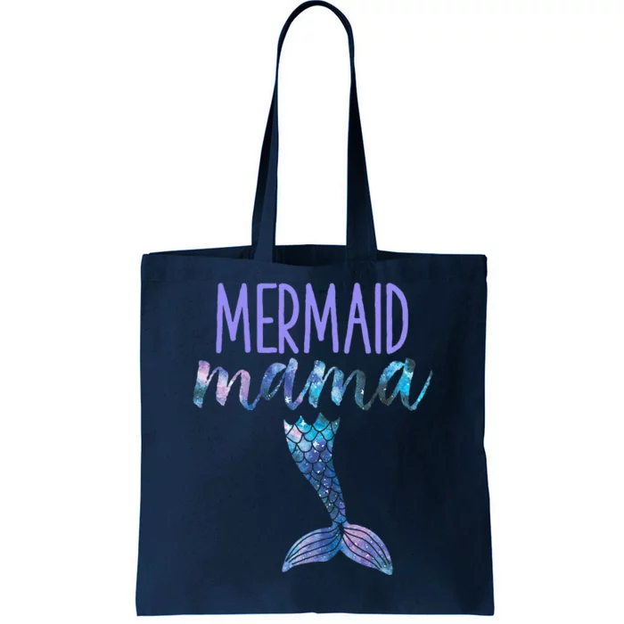 Mermaid Mama Cute Funny Matching Mermaid Birthday Party Tote Bag