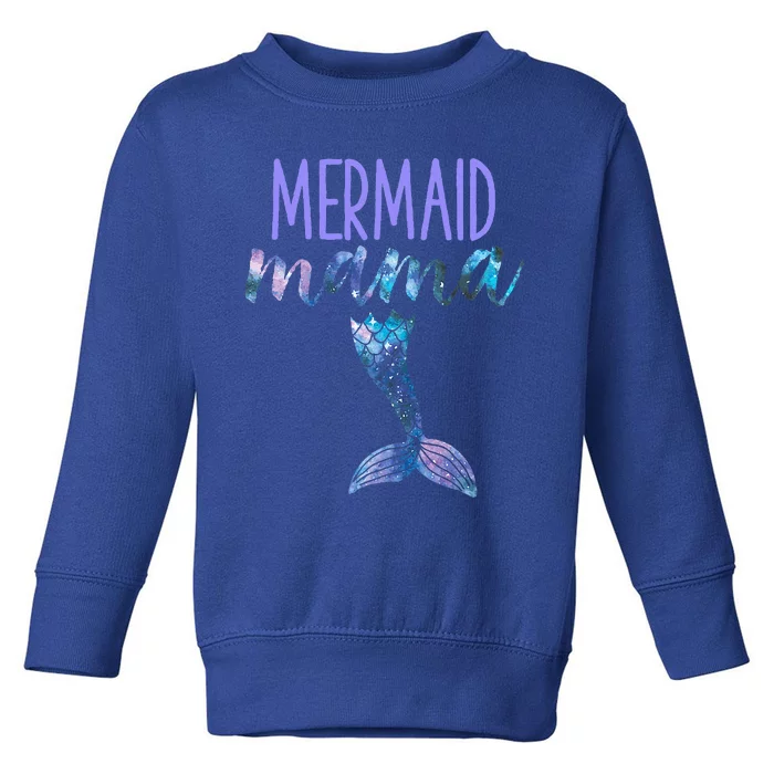 Mermaid Mama Cute Funny Matching Mermaid Birthday Party Toddler Sweatshirt