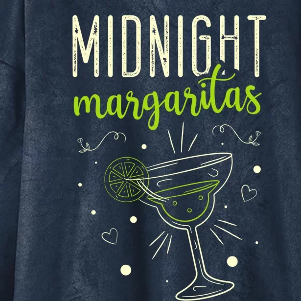 Midnight Margaritas Cinco De Mayo Margarita Lover Gift Hooded Wearable Blanket