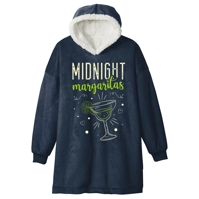 Midnight Margaritas Cinco De Mayo Margarita Lover Gift Hooded Wearable Blanket