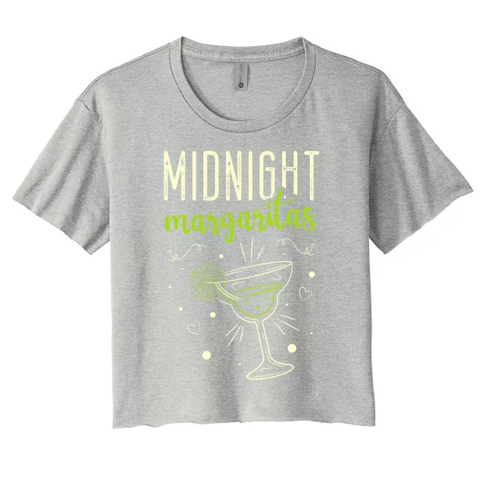 Midnight Margaritas Cinco De Mayo Margarita Lover Gift Women's Crop Top Tee