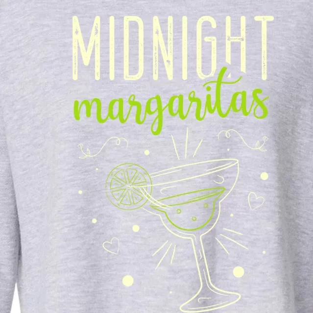 Midnight Margaritas Cinco De Mayo Margarita Lover Gift Cropped Pullover Crew