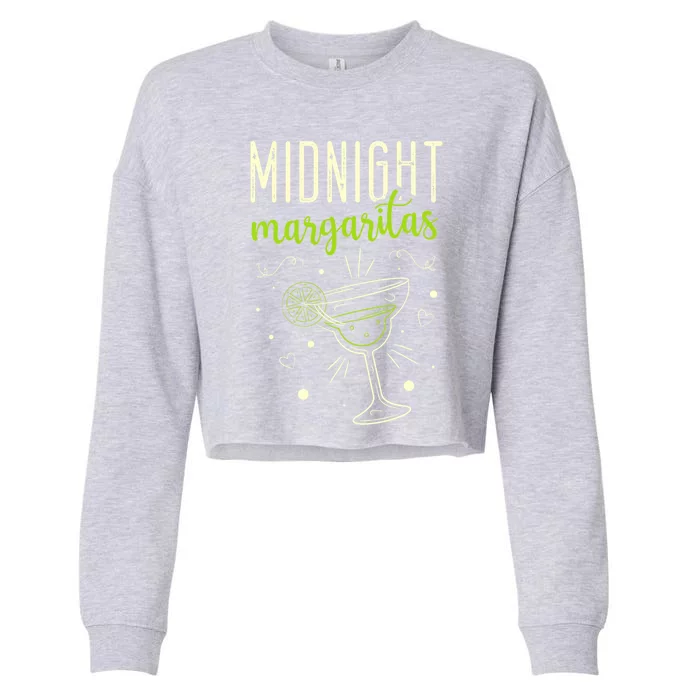 Midnight Margaritas Cinco De Mayo Margarita Lover Gift Cropped Pullover Crew