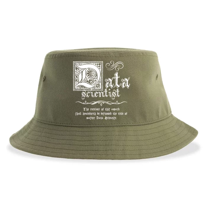 Medieval Master Data Scientist Gift Sustainable Bucket Hat