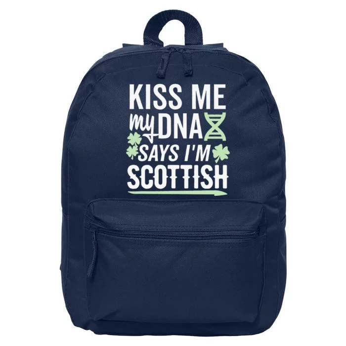 Me My DNA Says I'm Scottish St Patricks Day Dark 16 in Basic Backpack