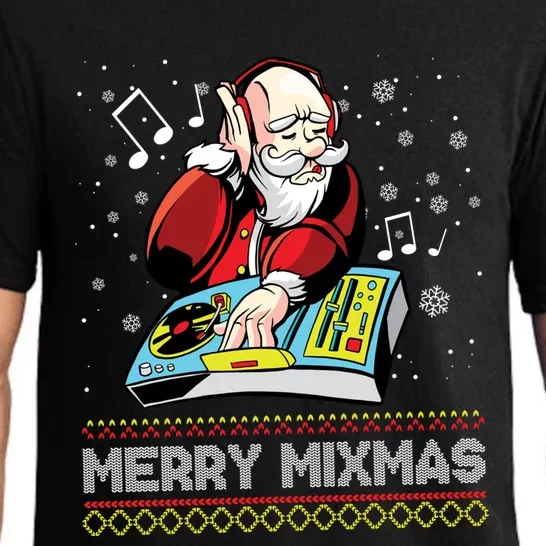 Merry Mixmas Dj Christmas Celebrate Holidays Joy Party Great Gift Pajama Set