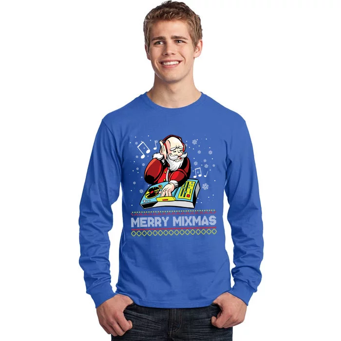 Merry Mixmas Dj Christmas Celebrate Holidays Joy Party Great Gift Tall Long Sleeve T-Shirt