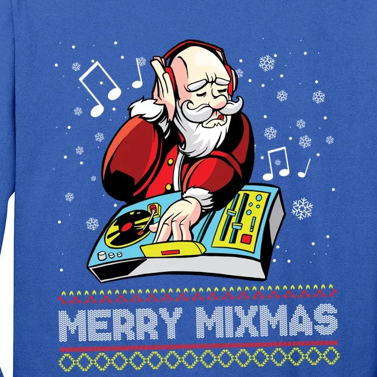 Merry Mixmas Dj Christmas Celebrate Holidays Joy Party Great Gift Tall Long Sleeve T-Shirt