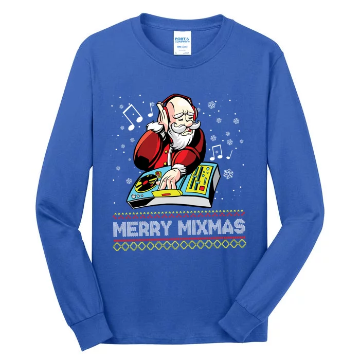 Merry Mixmas Dj Christmas Celebrate Holidays Joy Party Great Gift Tall Long Sleeve T-Shirt