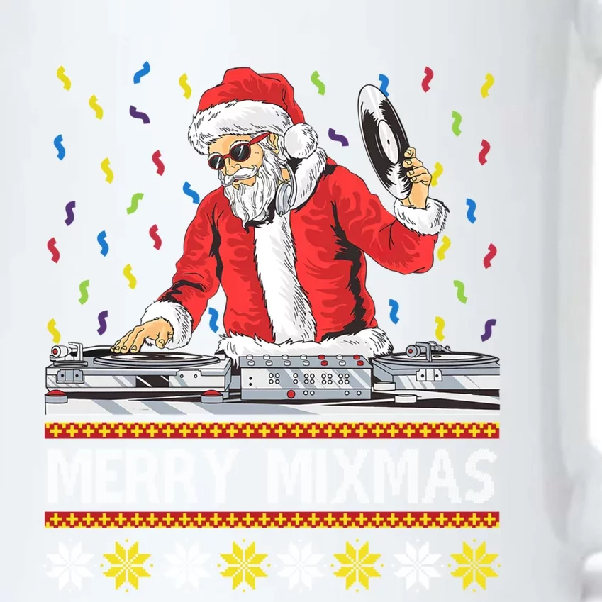 Merry Mixmas Dj Santa Claus Music Lovers Christmas Party Gift Black Color Changing Mug