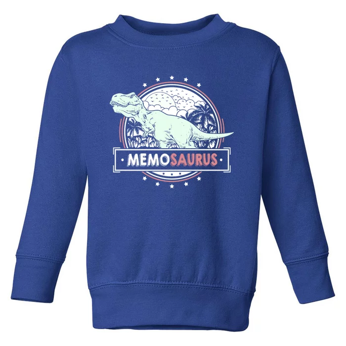 Memosaurus Memo Design Idea Cute Mother's Day Memo Cool Gift Toddler Sweatshirt