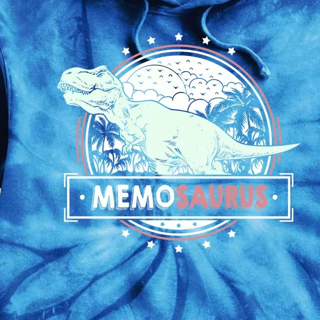 Memosaurus Memo Design Idea Cute Mother's Day Memo Cool Gift Tie Dye Hoodie