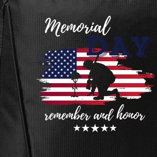 Military Memorial Day Patriotic American City Backpack