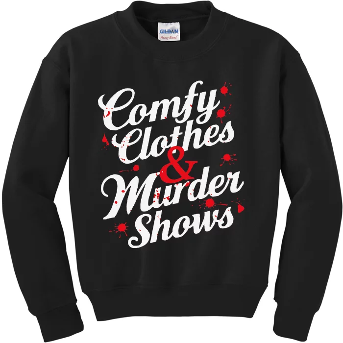 Murder Mystery Detective Documentary True Crime Kids Sweatshirt