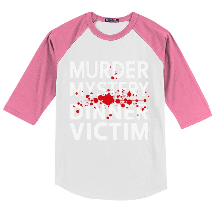 Murder Mystery Detective Documentary True Crime Kids Colorblock Raglan Jersey