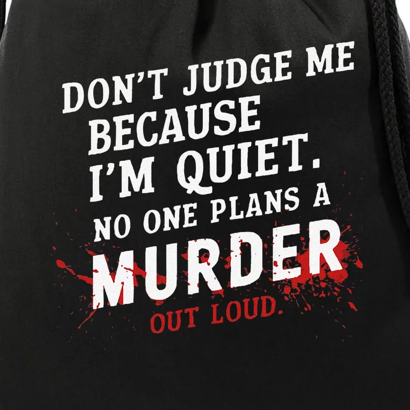 Murder Mystery Detective Documentary True Crime Drawstring Bag