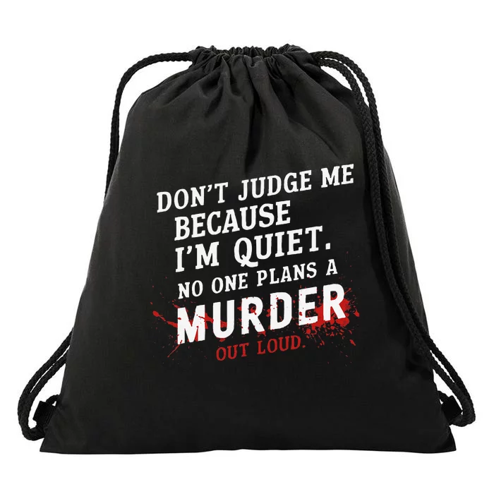 Murder Mystery Detective Documentary True Crime Drawstring Bag