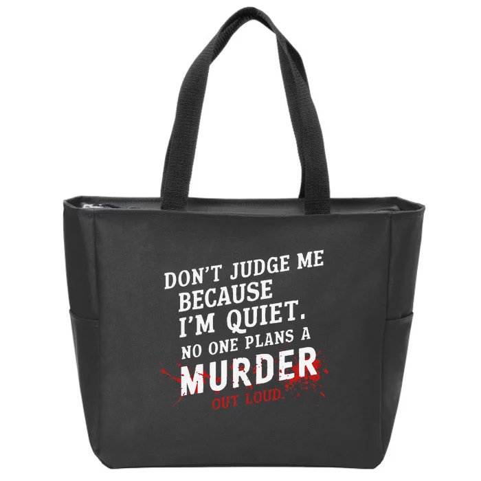 Murder Mystery Detective Documentary True Crime Zip Tote Bag