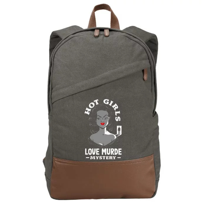 Murder Mystery Dinner Playing Victim Crime Dinner Cotton Canvas Backpack