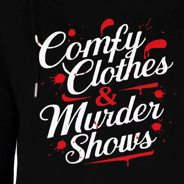 Murder Mystery Detective Documentary True Crime Womens Funnel Neck Pullover Hood