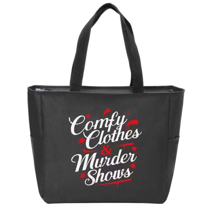 Murder Mystery Detective Documentary True Crime Zip Tote Bag