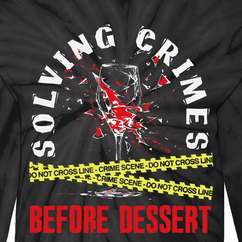 Murder Mystery Dinner Playing Victim Crime Dinner Tie-Dye Long Sleeve Shirt