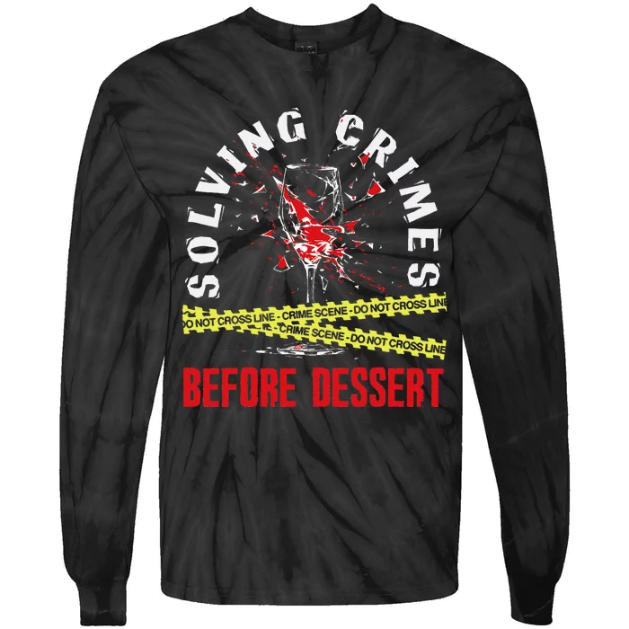 Murder Mystery Dinner Playing Victim Crime Dinner Tie-Dye Long Sleeve Shirt