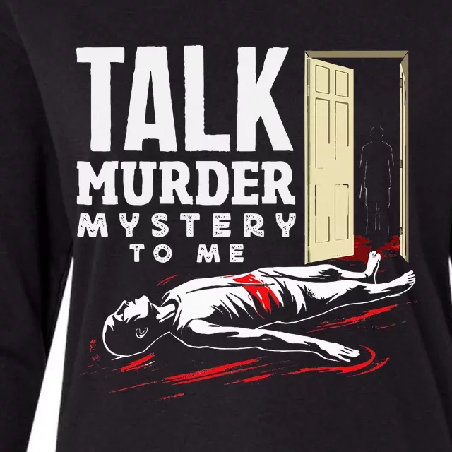 Murder Mystery Dinner Playing Victim Crime Dinner Womens Cotton Relaxed Long Sleeve T-Shirt