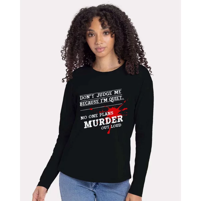 Murder Mystery Detective Documentary True Crime Womens Cotton Relaxed Long Sleeve T-Shirt