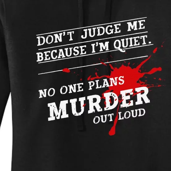 Murder Mystery Detective Documentary True Crime Women's Pullover Hoodie