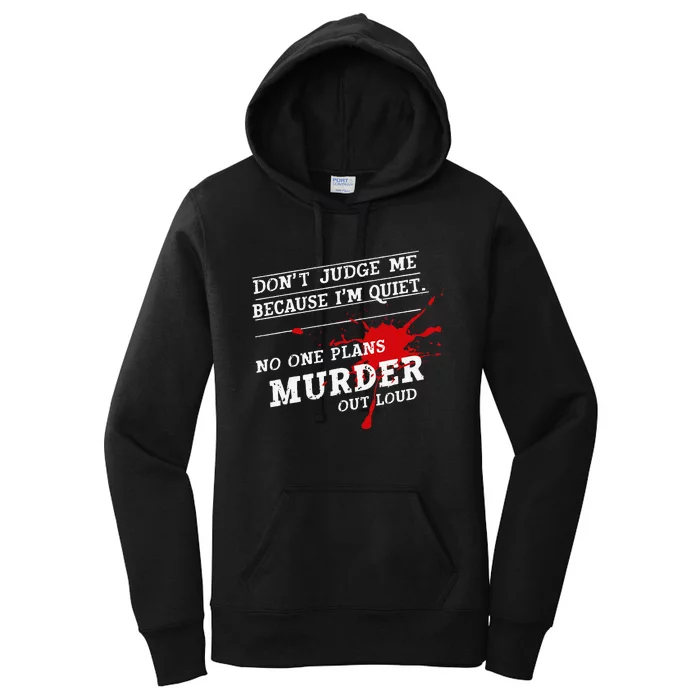 Murder Mystery Detective Documentary True Crime Women's Pullover Hoodie