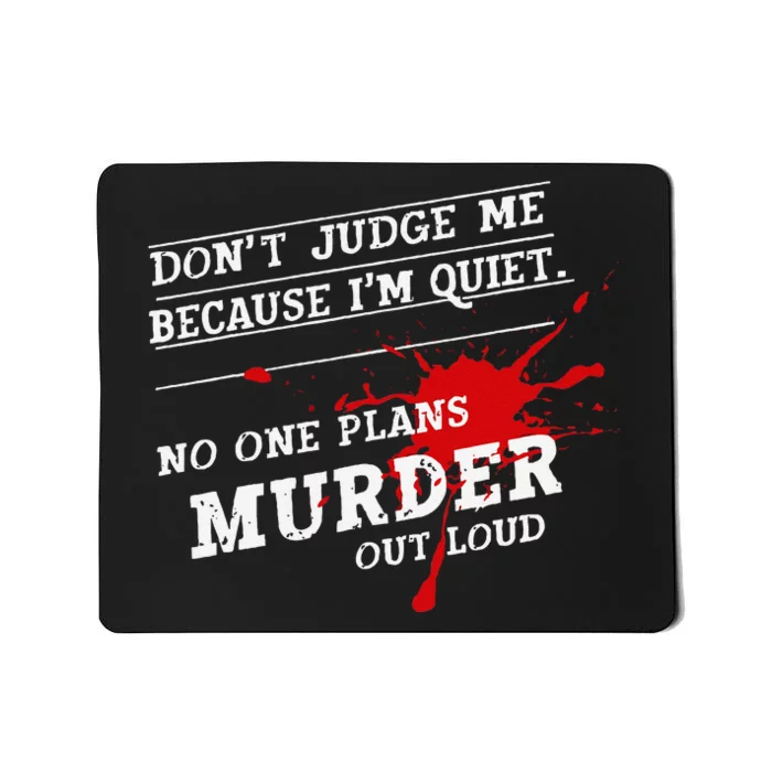 Murder Mystery Detective Documentary True Crime Mousepad