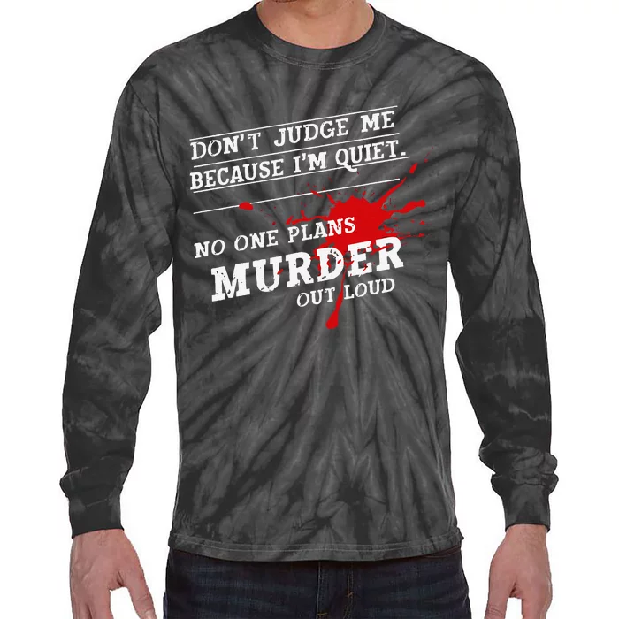 Murder Mystery Detective Documentary True Crime Tie-Dye Long Sleeve Shirt